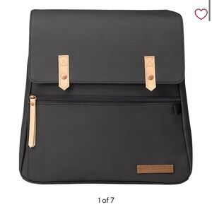 Petunia Pickle Bottom Meta Backpack Diaper Bag - Black Matte Canvas